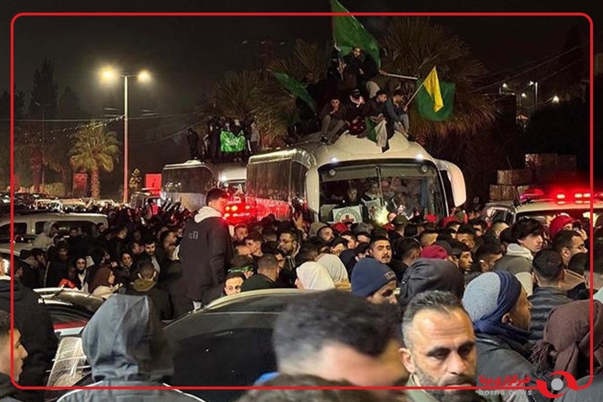 هزاران فلسطینی در خان‌یونس از اسرای آزاد شده استقبال کردند