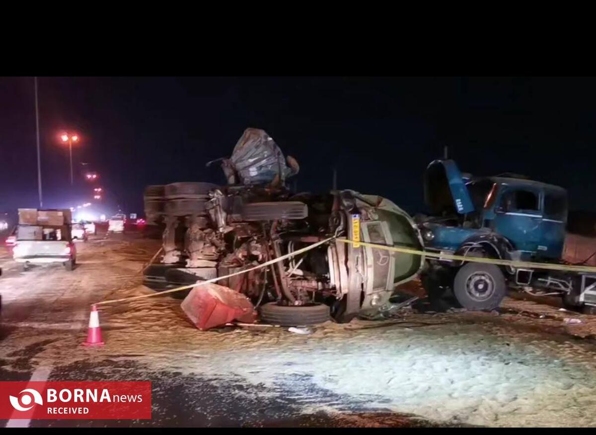 تصادف مرگبار در اتوبان تهران_ساوه