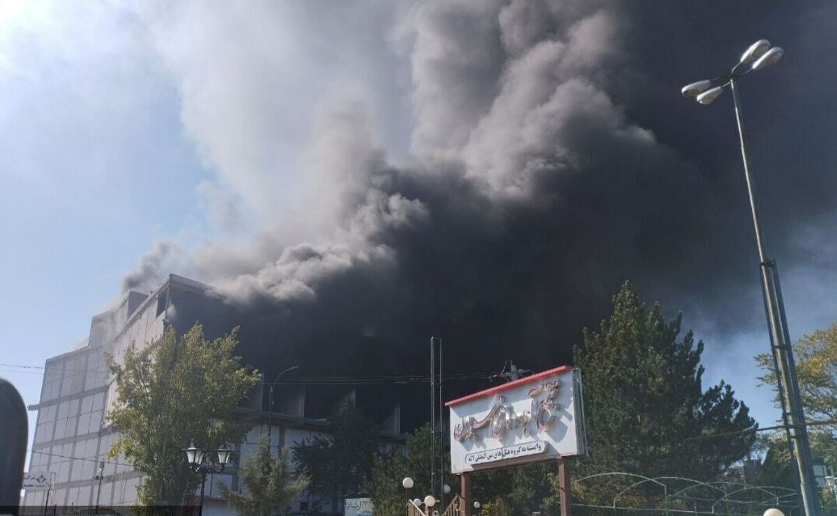 چهار مصدوم در آتش‌سوزی مجتمع تجاری در سرعین