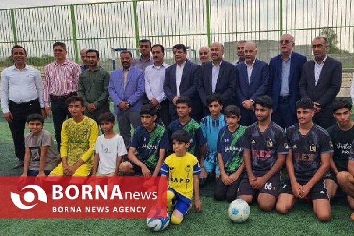 افتتاح ۳ زمین مینی چمن مصنوعی در روستاهای میناب