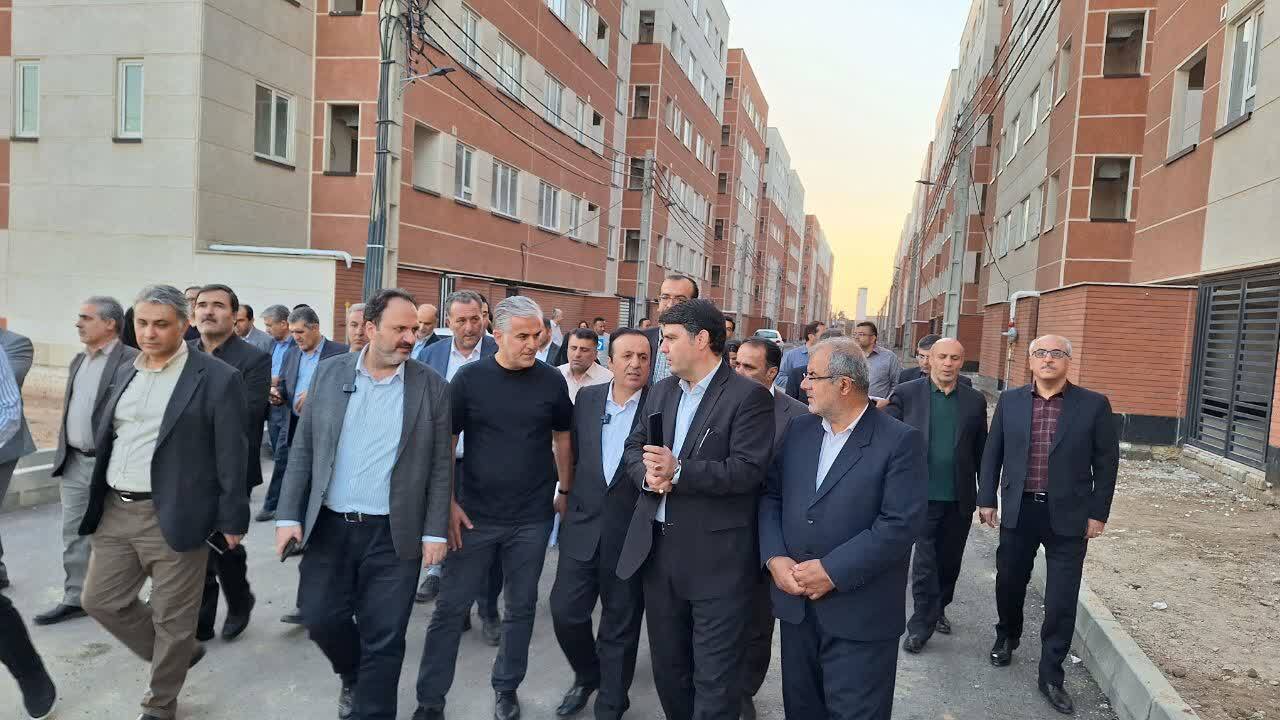 استاندار قزوین از پروژه های نهضت ملی مسکن بازدید کرد