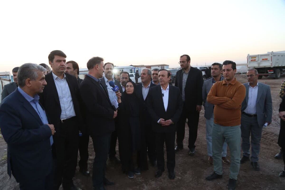 بازدید استاندار قزوین از پروژه احداث مخزن ۲۰ هزار مترمکعبی آب در مهرگان