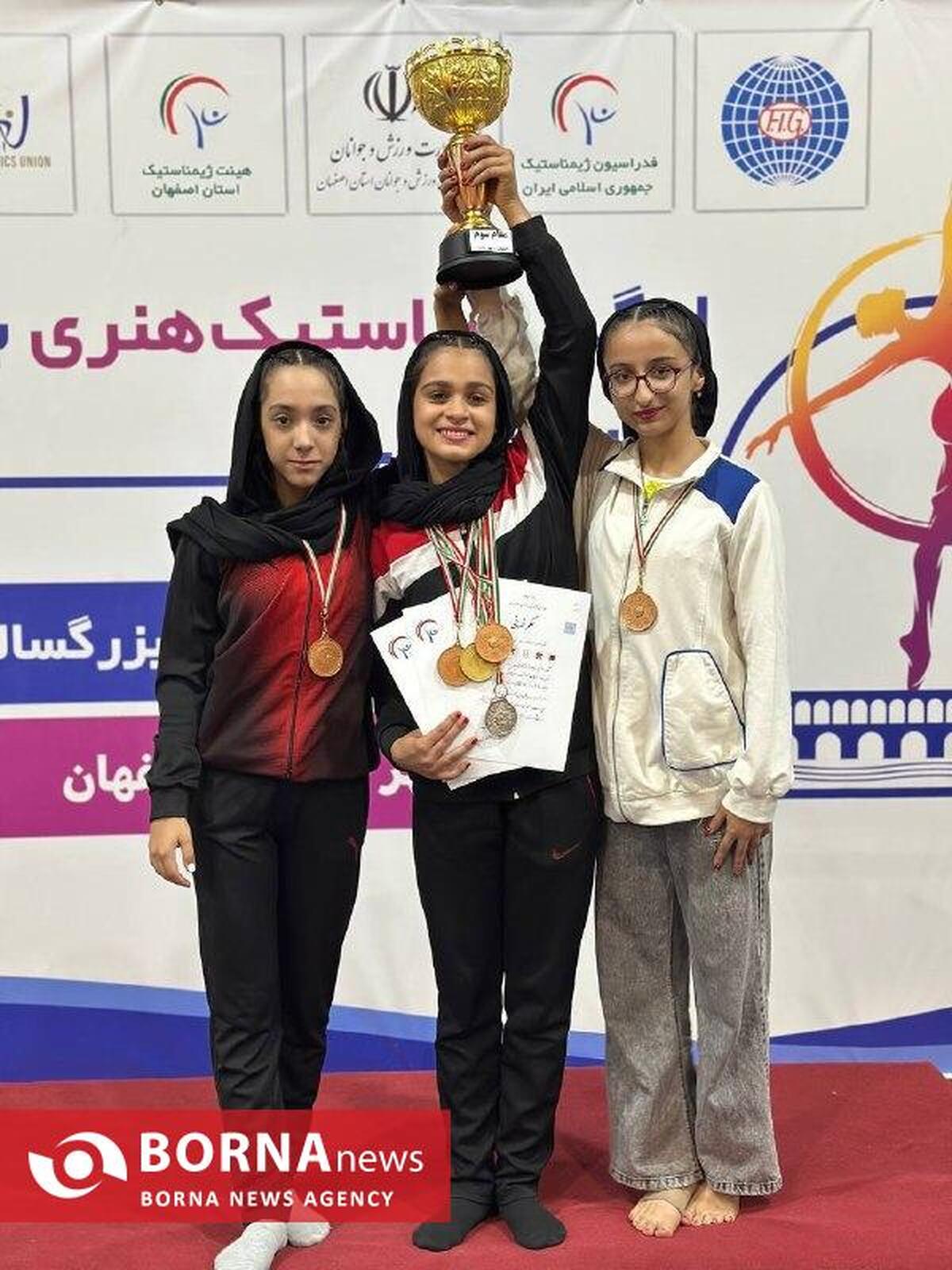 درخشش بانوان جوان ژیمناست خراسان رضوی در مسابقات لیگ باشگاه‌های کشور