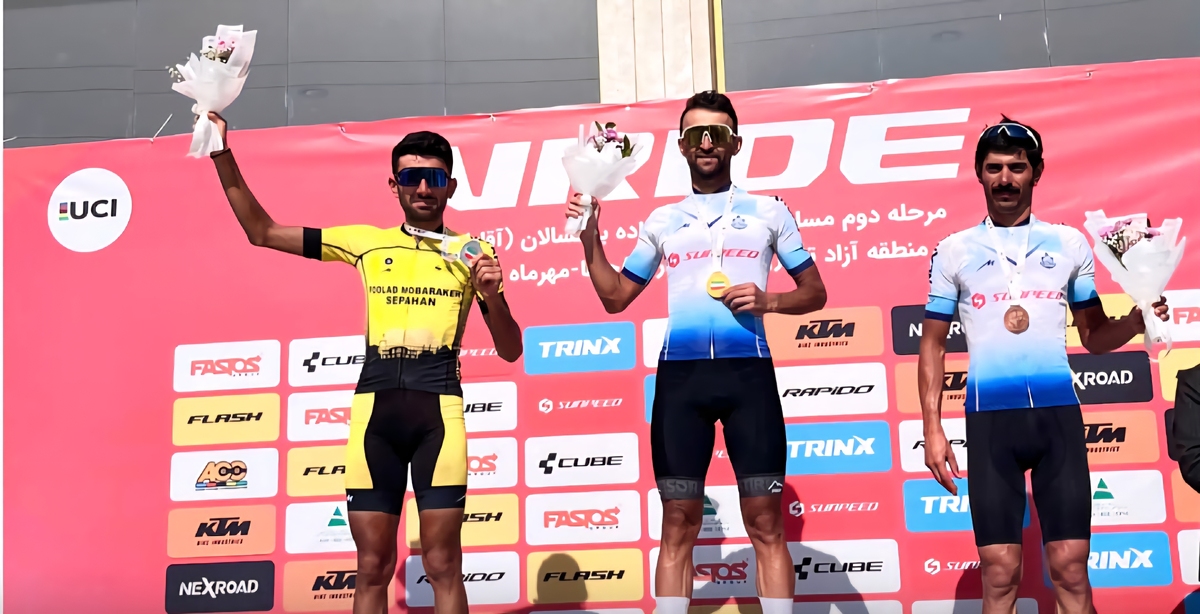 مدال نقره‌ «استقامت جاده» لیگ برتر دوچرخه‌سواری به سپاهان رسید