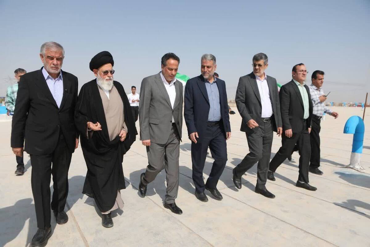 مخزن ذخیره آب شهید موسوی یزد افتتاح شد