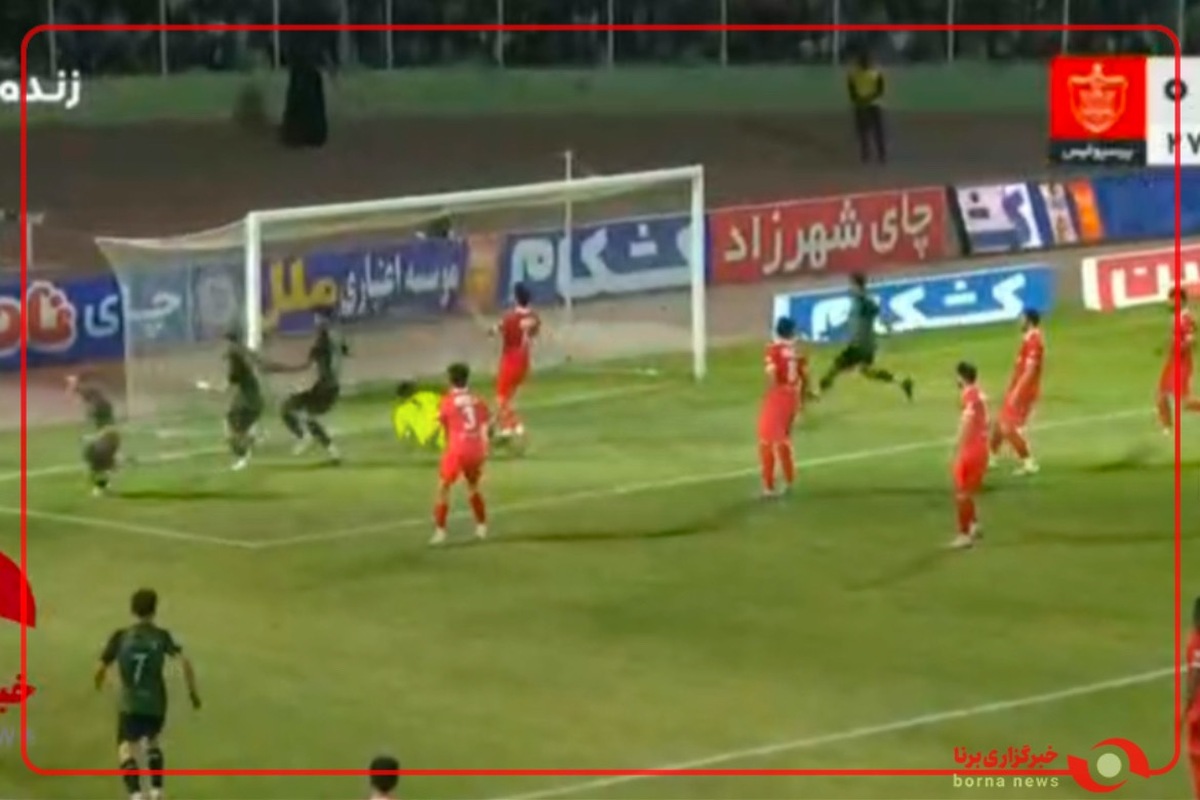 گل اول خیبر به پرسپولیس در دقیقه ۲۸