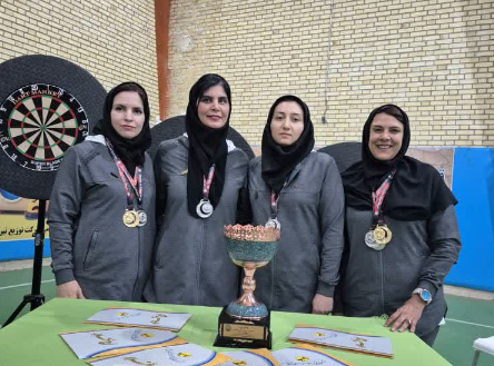 نایب ‌قهرمانی تیم دارت بانوان شرکت آب منطقه‌ای قزوین در مسابقات سراسری وزارت نیرو