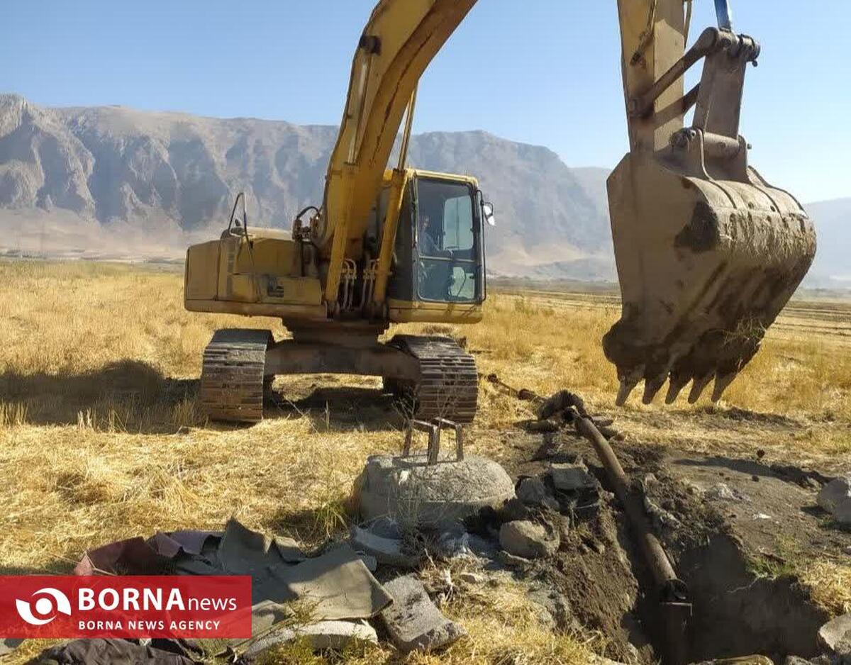 مسدودسازی ۱۱۶ حلقه چاه غیرمجاز در یک روز در میاندربند کرمانشاه