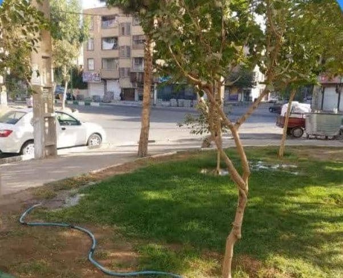 قطع انشعابات فضای سبز شهرداری قرچک توسط آبفا