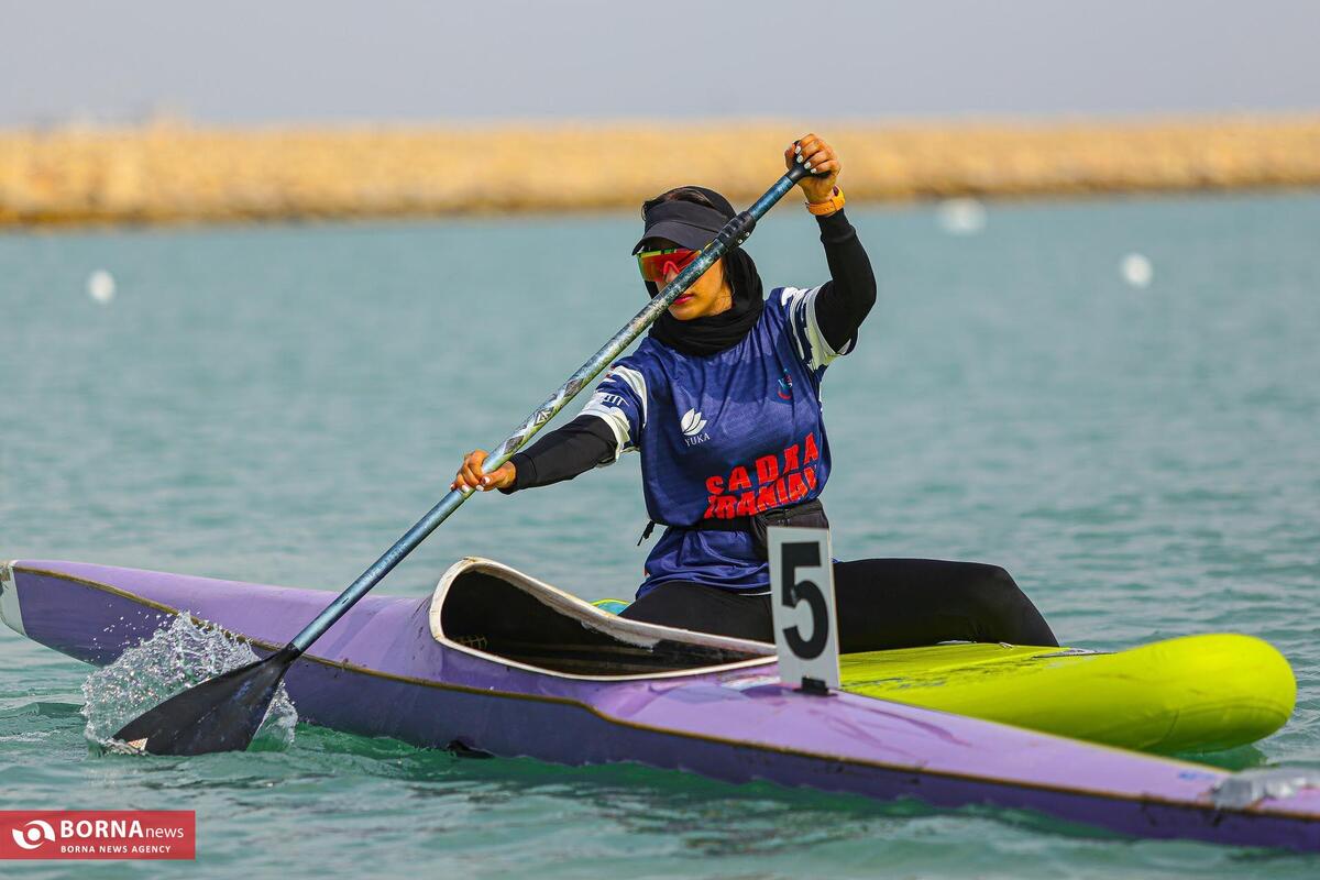 به میزبانی هرمزگان رقابت‌های قایقرانی آب‌های آرام و اسلالوم برگزار شد