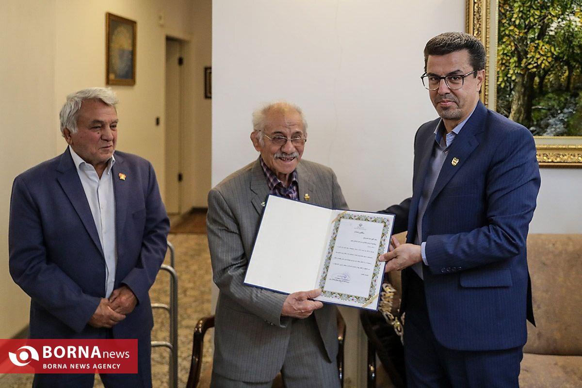 دیدار امیر زارعی با حمید توکل، پیشکسوت پرافتخار کشتی کشور