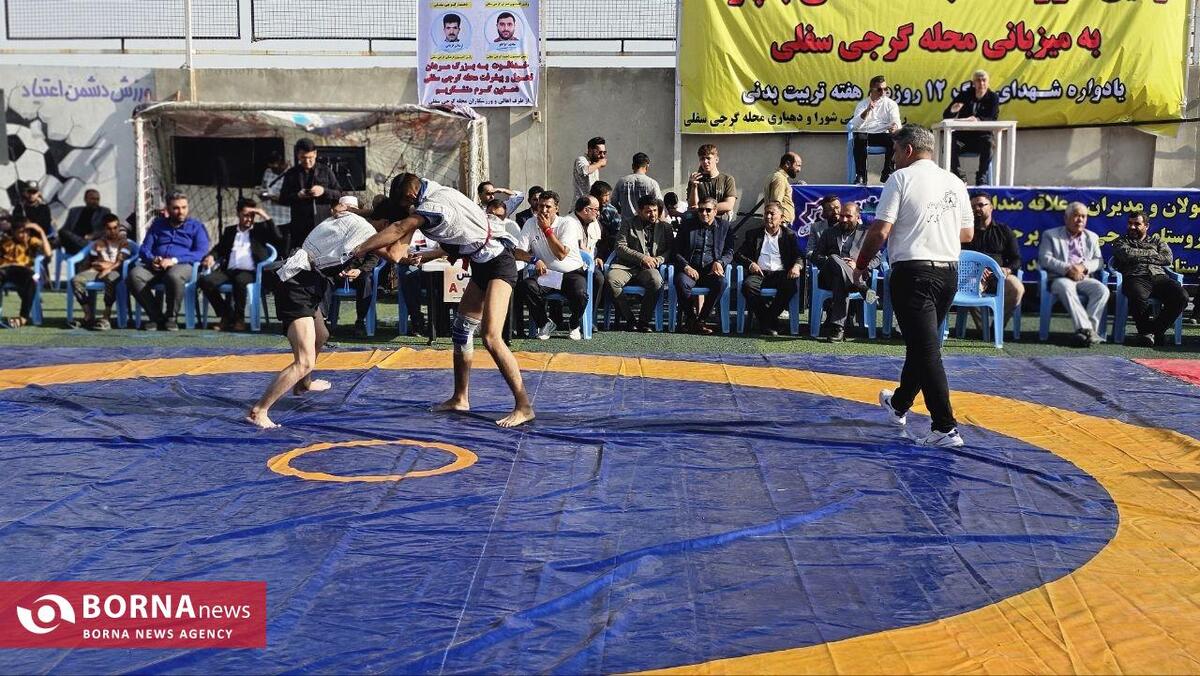 برگزاری سومین دوره مسابقات کشتی با چوخه بخش مرکزی شهرستان مشهد