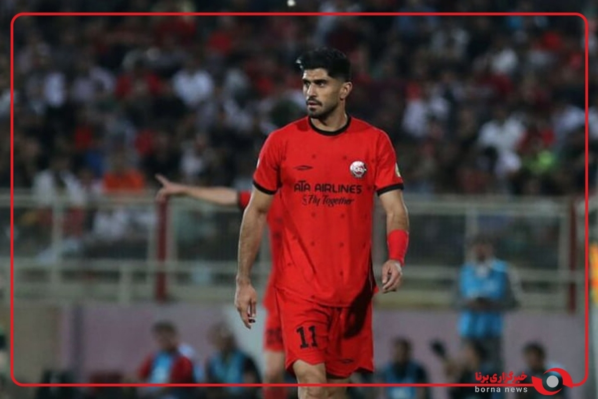 گل چهارم تراکتور توسط اسماعیلی‌فر در دقیقه 45+3