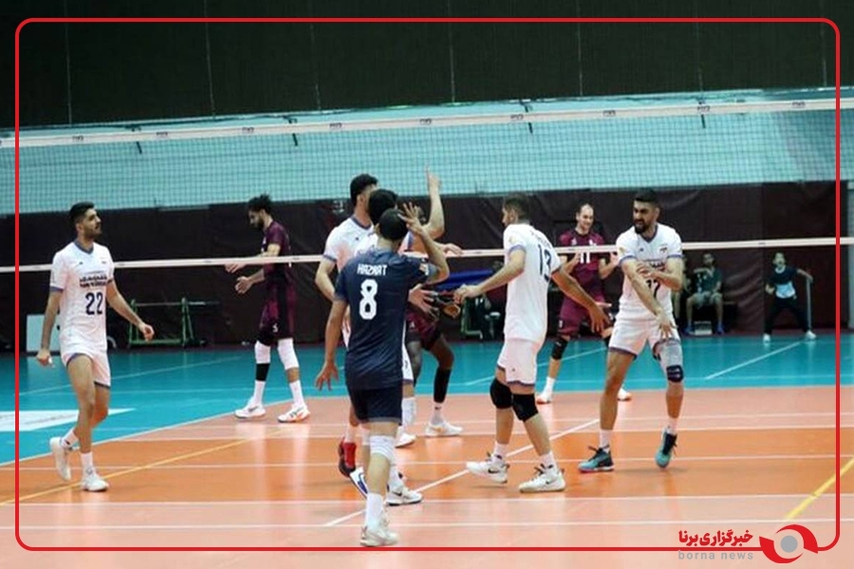 برد آسان پسران والیبال ایران مقابل قطر
