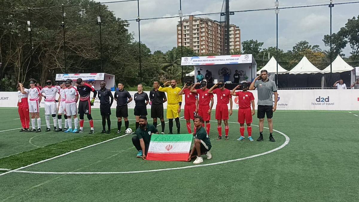 جام جهانی فوتبال نابینایان هند / ایران یقه انگلیس را گرفت