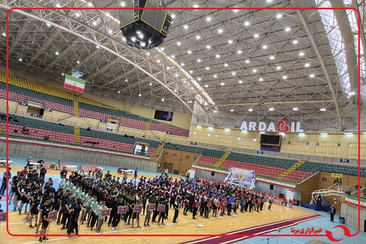 افتتاحیه مسابقات کبدی پسران هفتمین المپیاد استعدادهای برتر کشور در اردبیل