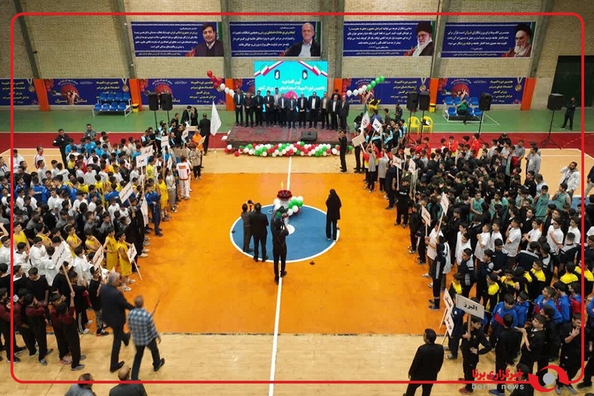 قرائت سوگندنامه مسابقات المپیاد استعدادهای برتر پسران کشور توسط ورزشکار تبریزی