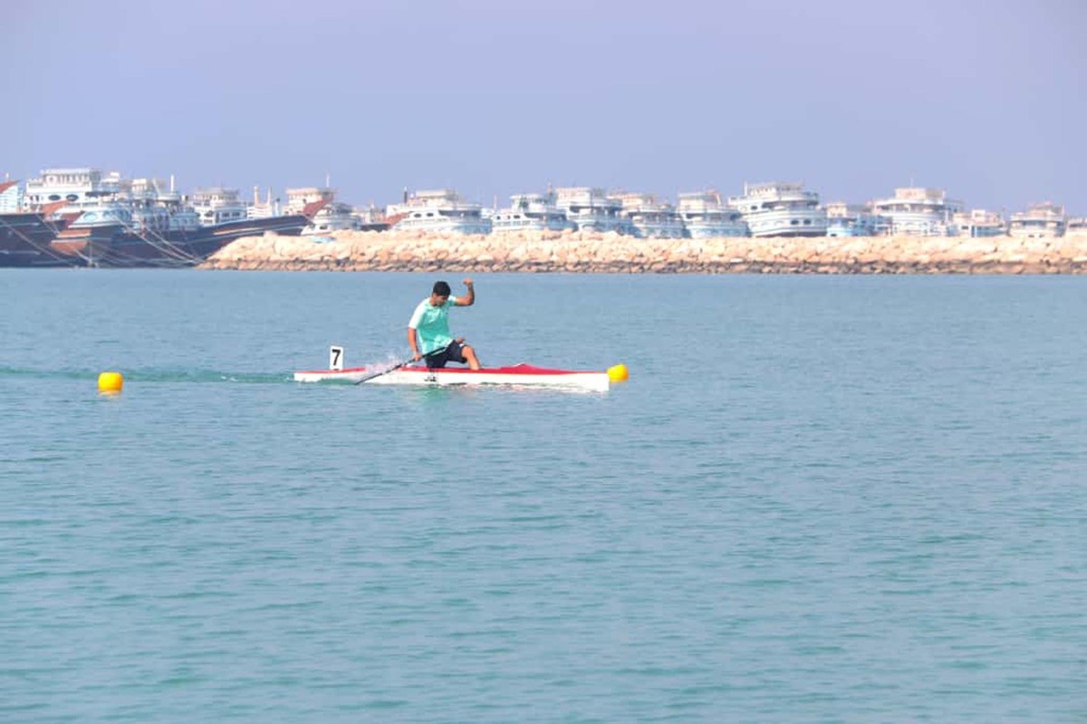 قایقرانان برتر مسافت ۵۰۰ متر المپیاد استعدادهای برتر در عسلویه معرفی شدند