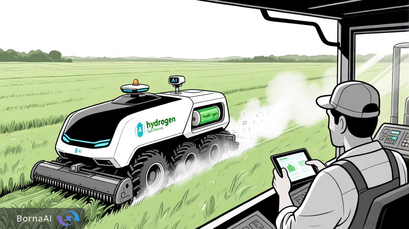 نخستین تراکتور بدون راننده و هیدروژنی جهان رونمایی شد!