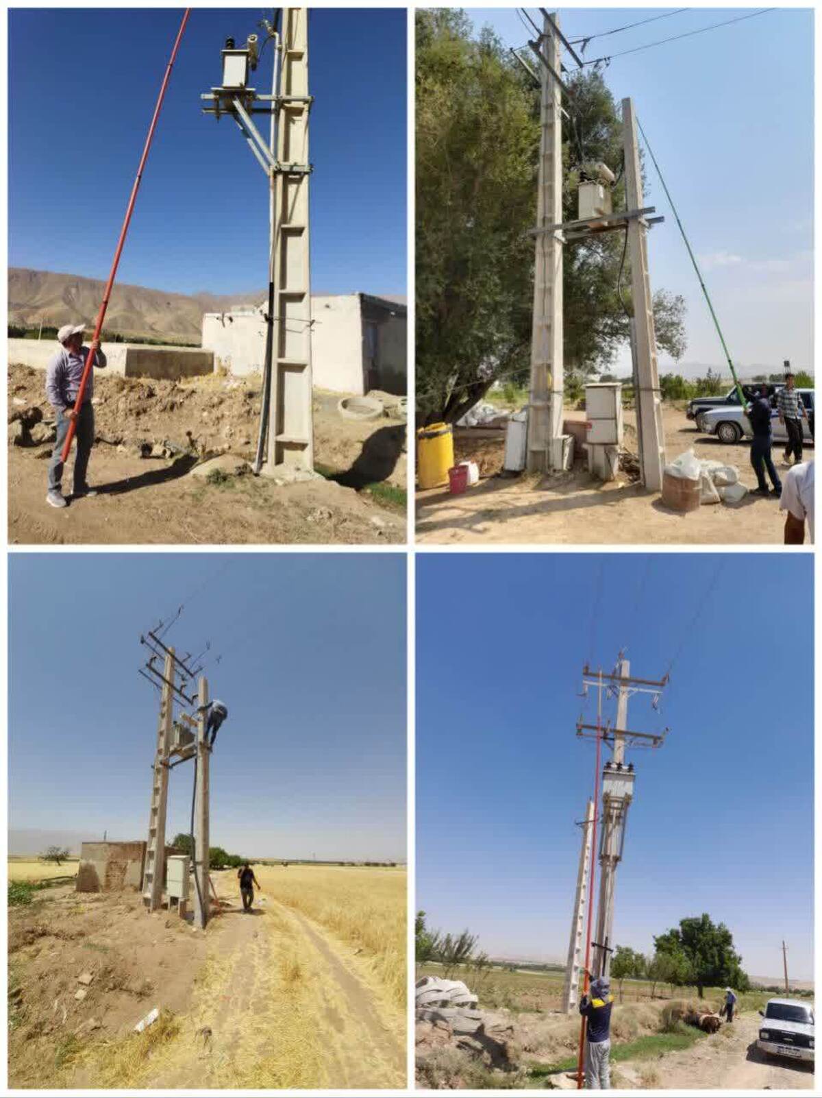 قطع برق ۱۹ حلقه چاه غیرمجاز در بروجرد در پی برخورد قاطع با متخلفان منابع آبی