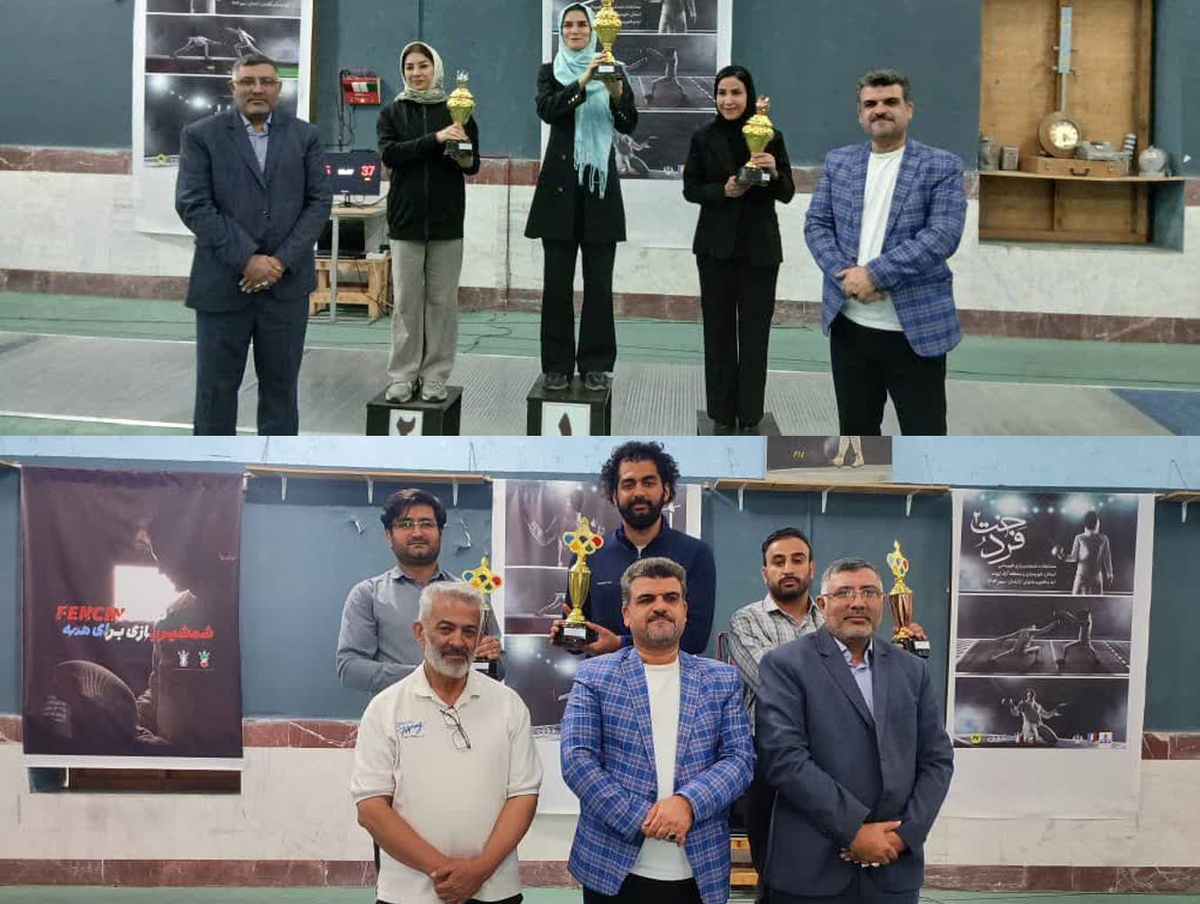 قهرمانی مبارزان آبادان در رقابت های شمشیربازی خوزستان