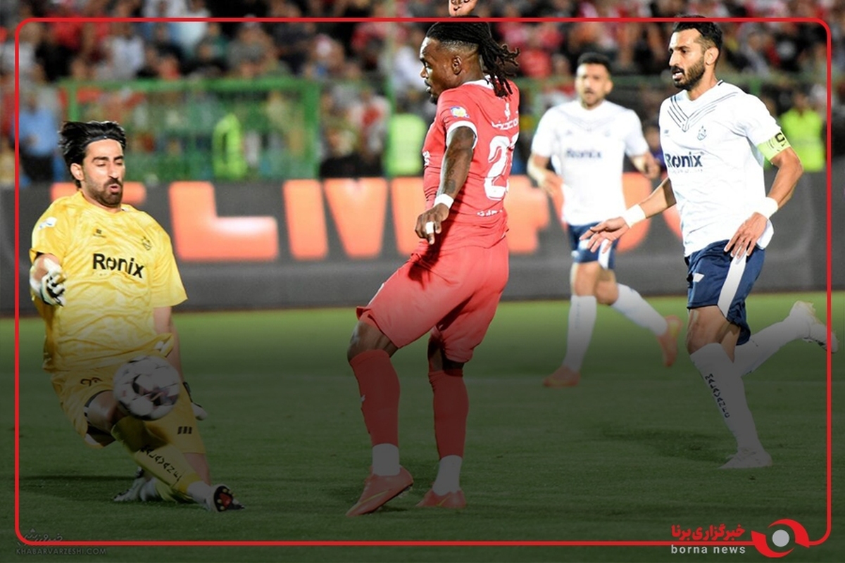 سیوهای طیبی‌پور گلر ملوان مقابل پرسپولیس