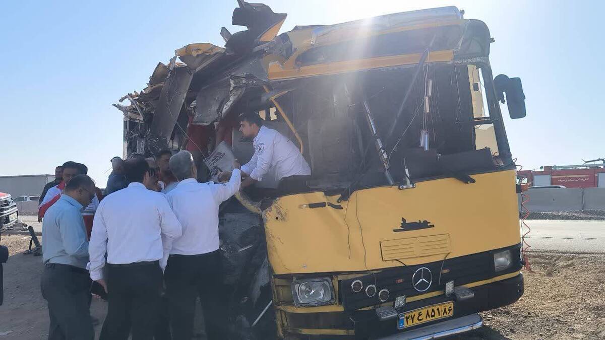 جزییات تصادف اتوبوس دانشجویی در سمنان