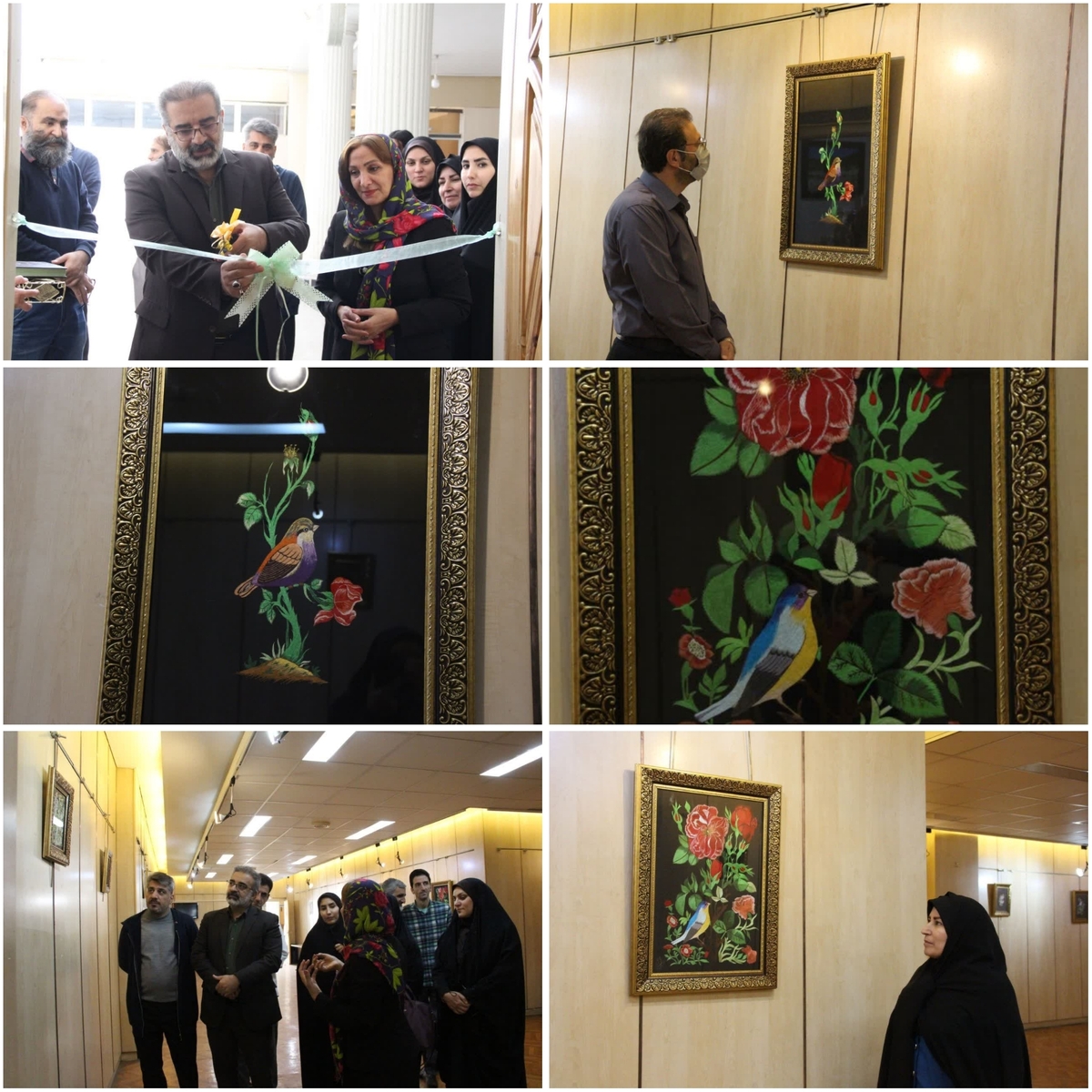افتتاح نمایشگاه نگارگری بافته‌های «ابریشم خیال» در خرم آباد