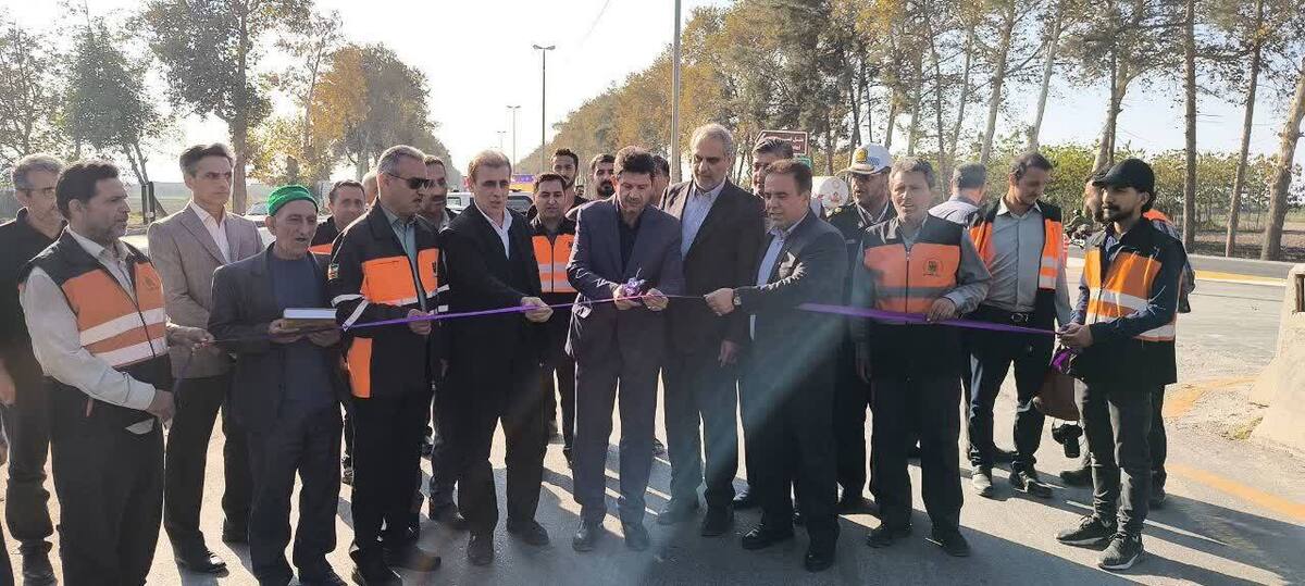 افتتاح دوربرگردان ایمن غدیر در محور گرگان - کردکوی