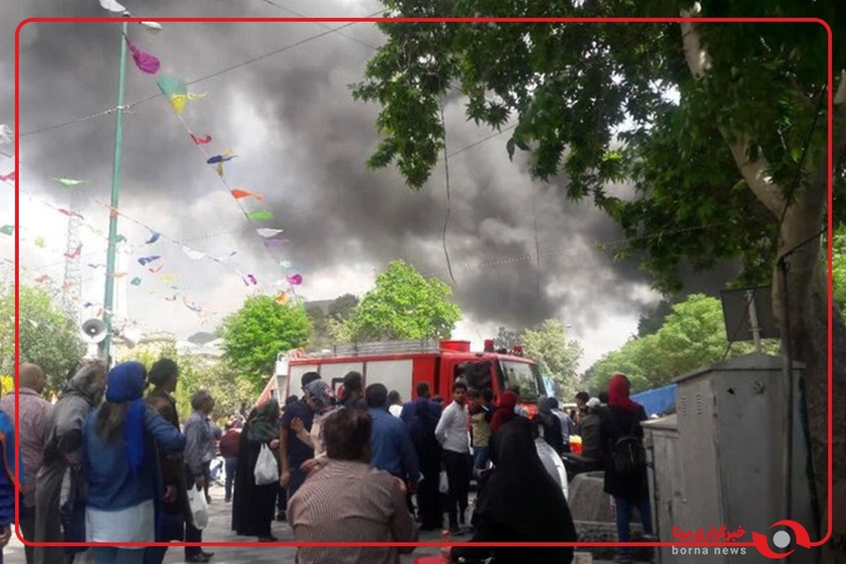 حریق یک رستوران در غرب تهران