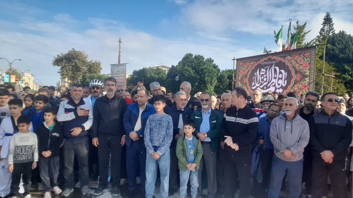 همایش پیاده روی خانوادگی صبح و نشاط در بابل برگزار شد