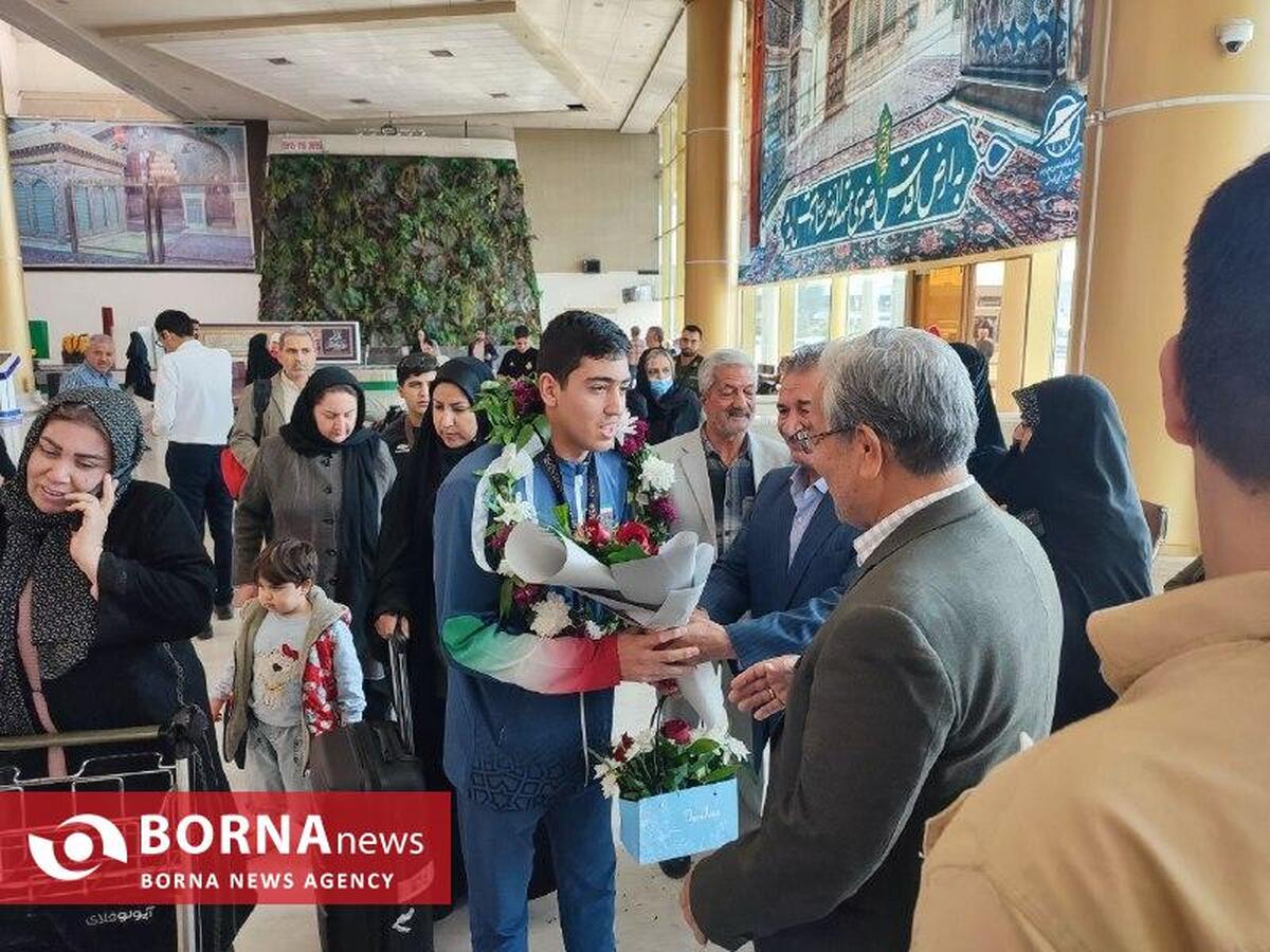 ورود قهرمانان جودو به مشهد