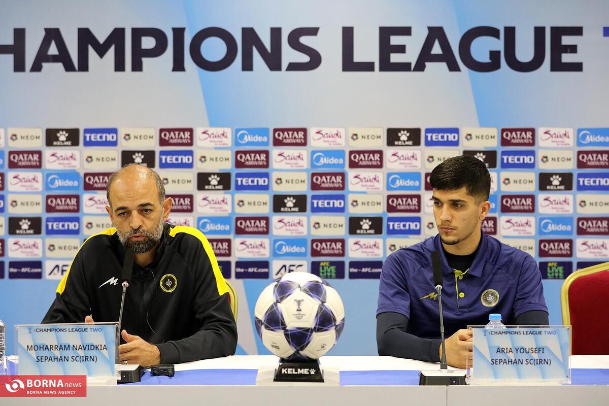 نشست خبری پیش از دیدار سپاهان- آخال