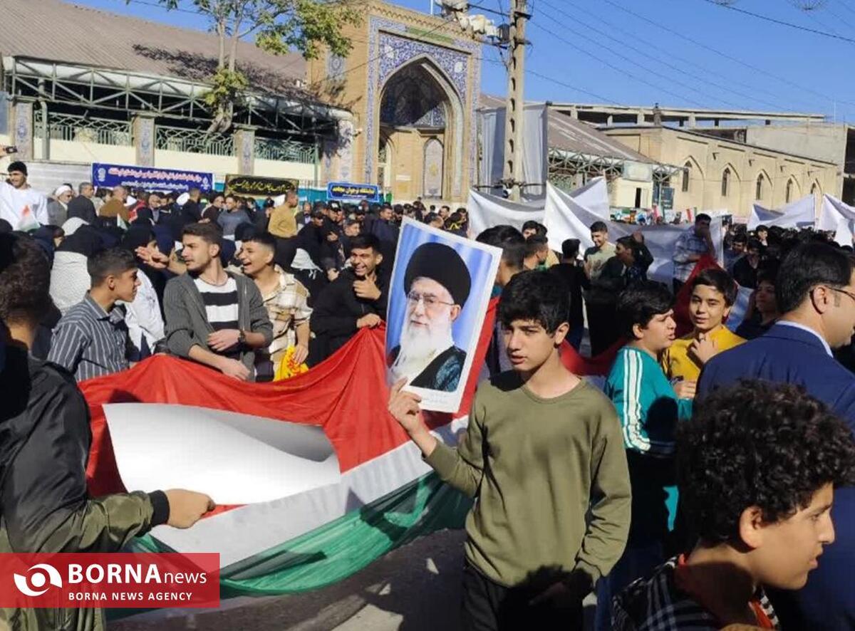 تجدید میثاق نسل جوان کرمانشاه با آرمان‌های انقلاب در روز فریاد علیه استکبار/ نسلی که فریاد «نه» به استکبار را ادامه می‌دهد