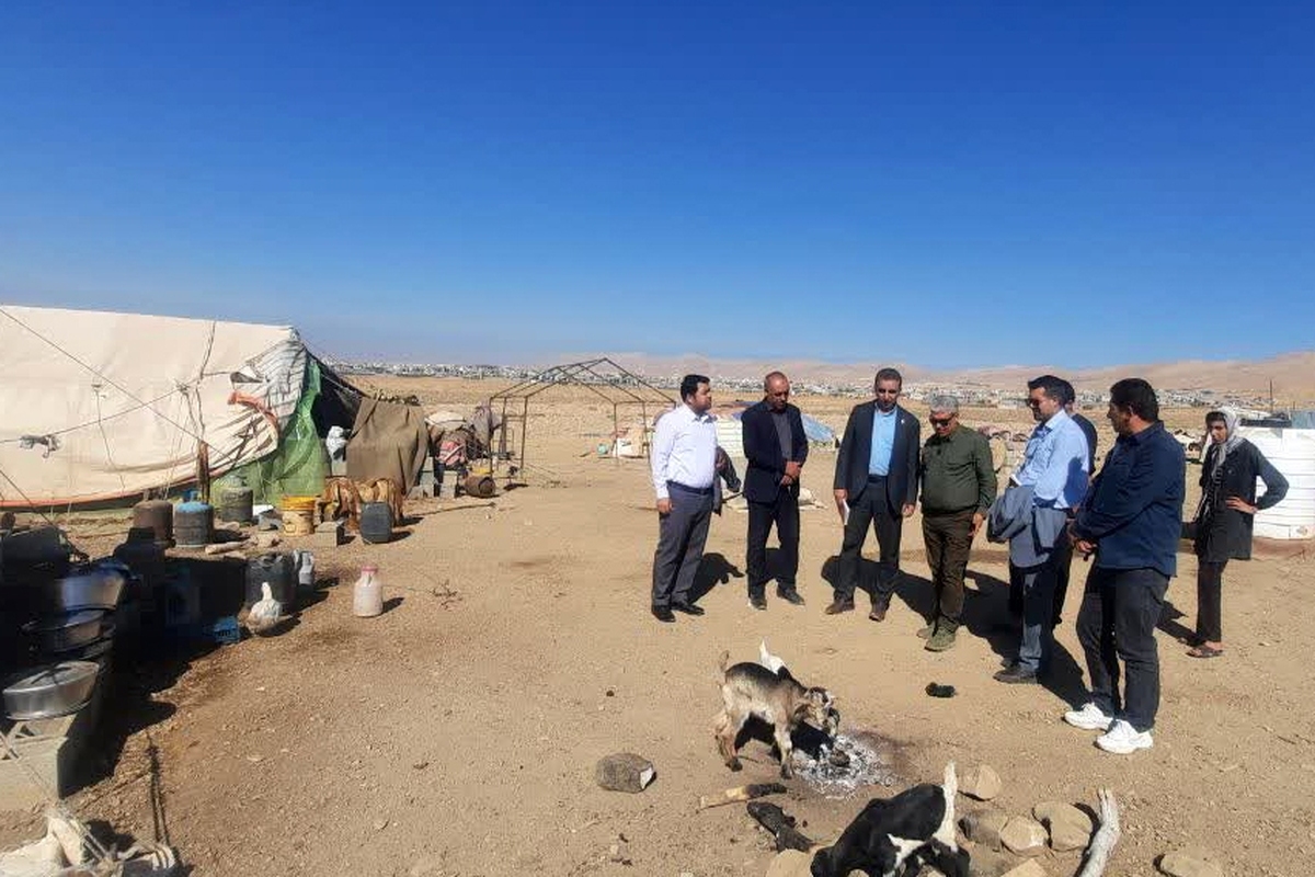 بازدید مدیران کل مدیریت بحران و امور عشایر فارس از عشایر حاشیه شهر صدرا