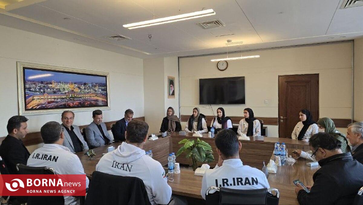 دیدار و گفت‌وگوی ملی‌پوشان دوومیدانی با مسئولان ورزش خراسان رضوی