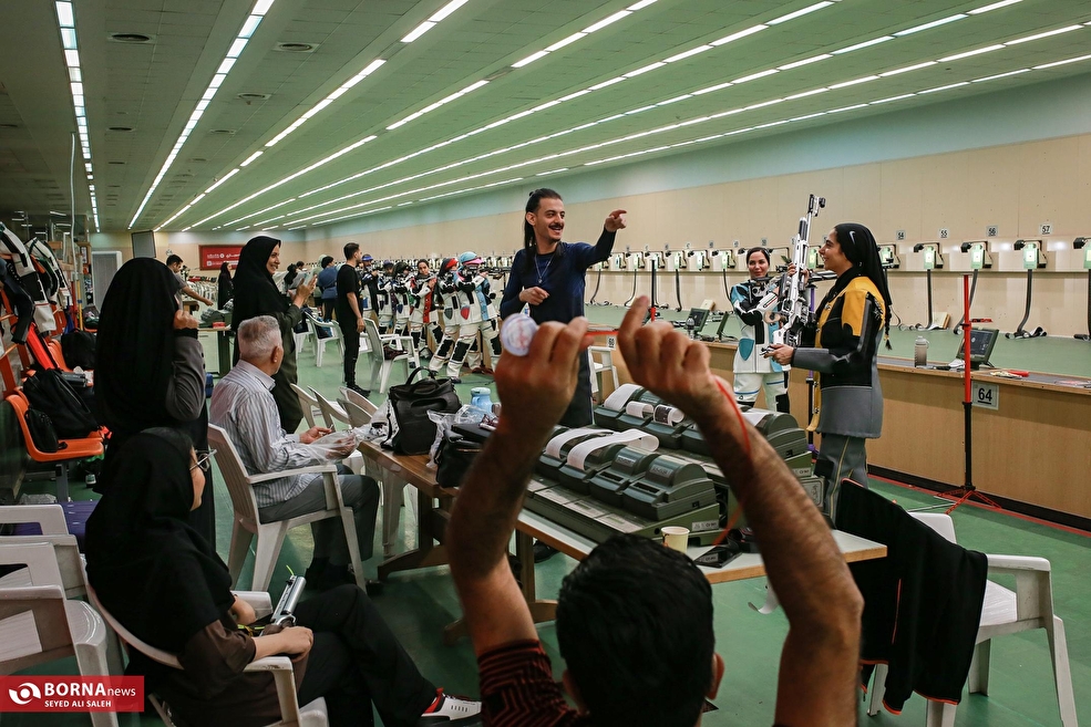 تمرین تیم ملی تیراندازی ناشنوایان