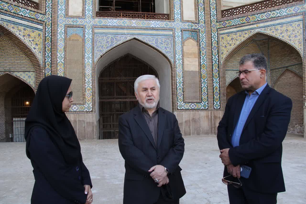 بازدید قائم مقام وزیر و معاون میراث‌فرهنگی کشور از مساجد تاریخی قزوین 