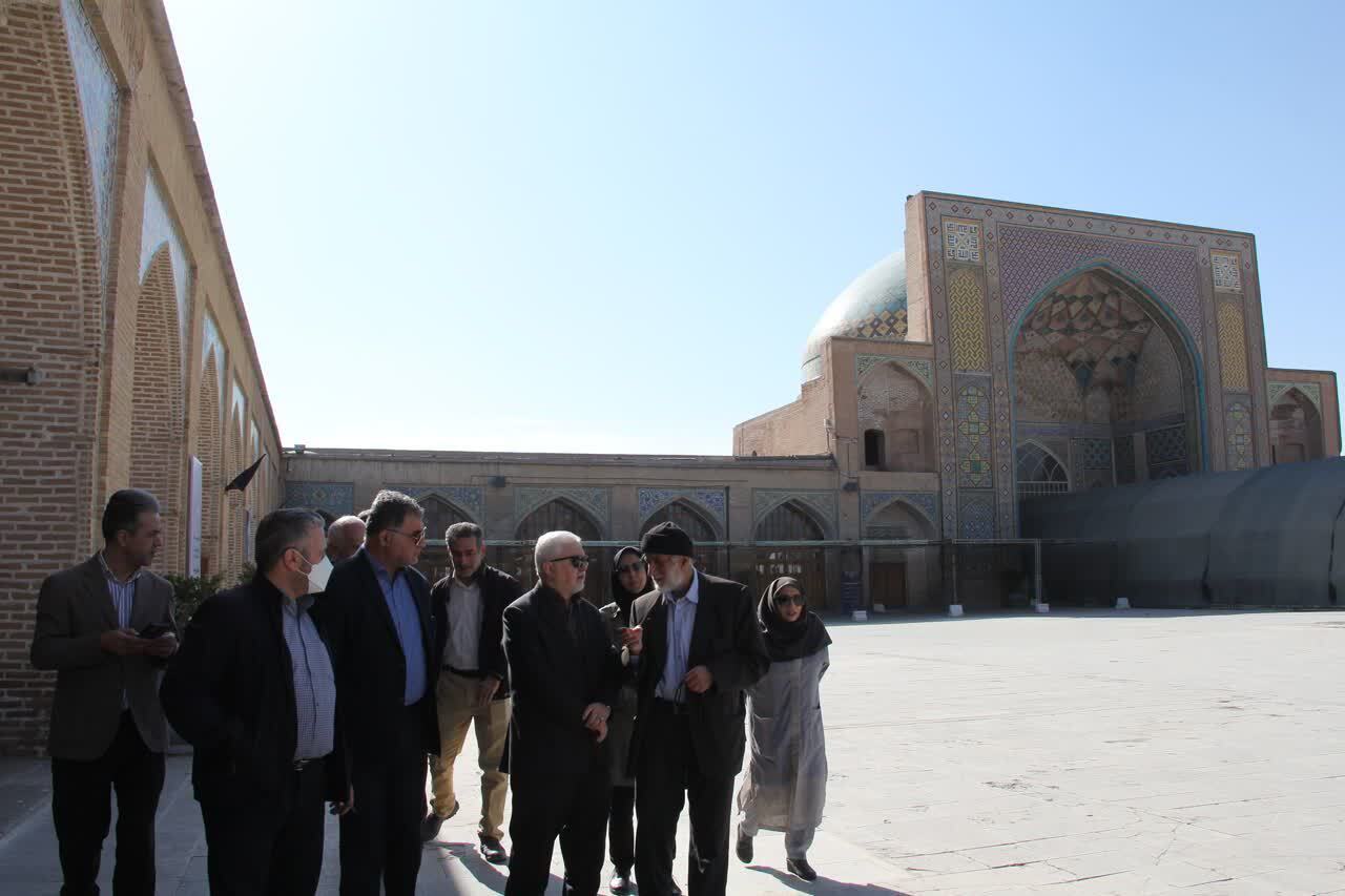 بازدید قائم مقام وزیر و معاون میراث‌فرهنگی کشور از مساجد تاریخی قزوین 