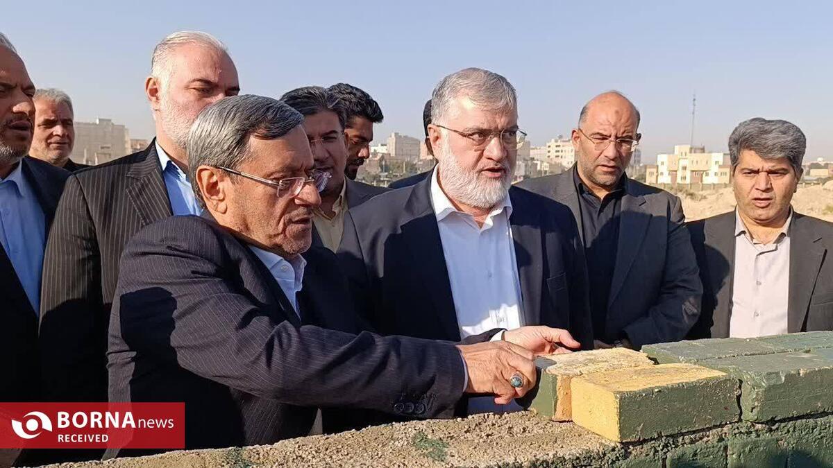 خشت‌گذاری دو مدرسه جدید در نسیم شهر با حضور استاندار تهران