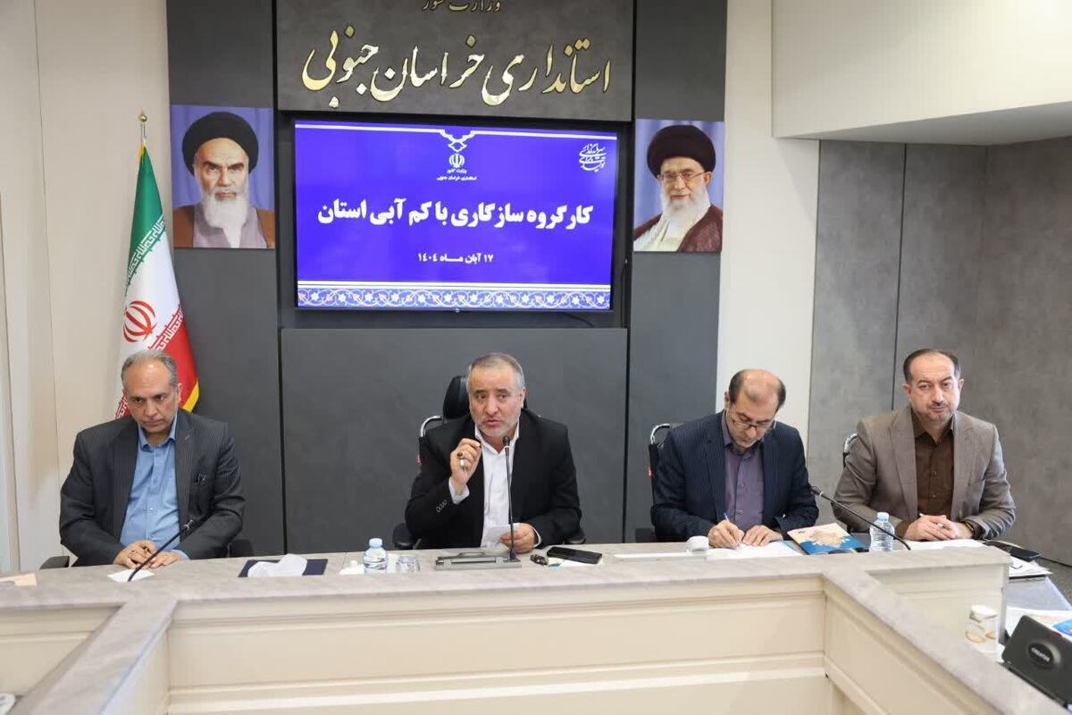 استاندار خراسان جنوبی: دستگاه‌های اجرایی، الگوی مصرف آب باشند