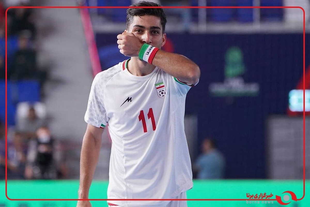 گل سوم تیم ملی فوتسال ایران به تاجیکستان توسط مهدی کریمی