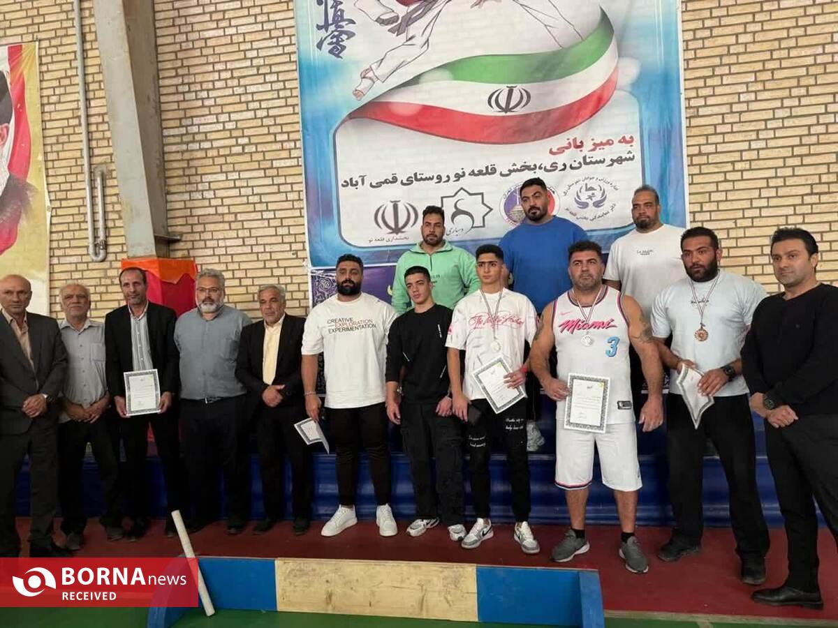 کسب مقام سوم تیم چوب کشی شهرستان دماوند در مسابقات استان تهران