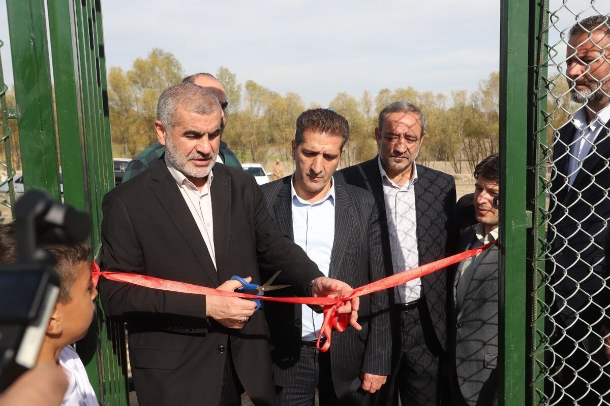 افتتاح زمین چمن مصنوعی مینی‌فوتبال شهدای سبلان ایردموسی