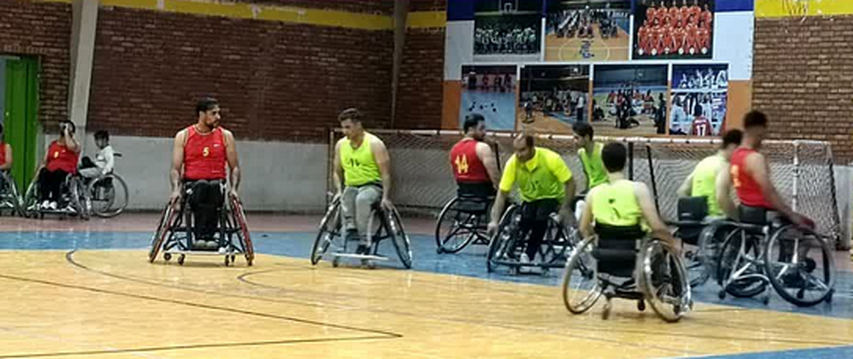 پیروزی تیم بستکبال با ویلچر قزوین در دیدار دوستانه