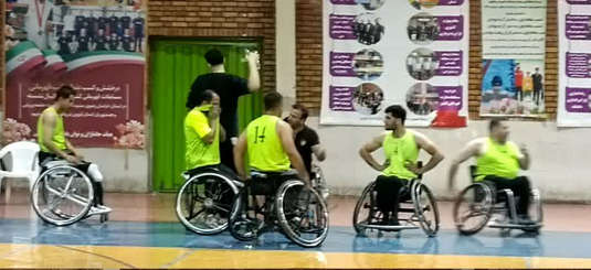 پیروزی تیم بستکبال با ویلچر قزوین در دیدار دوستانه