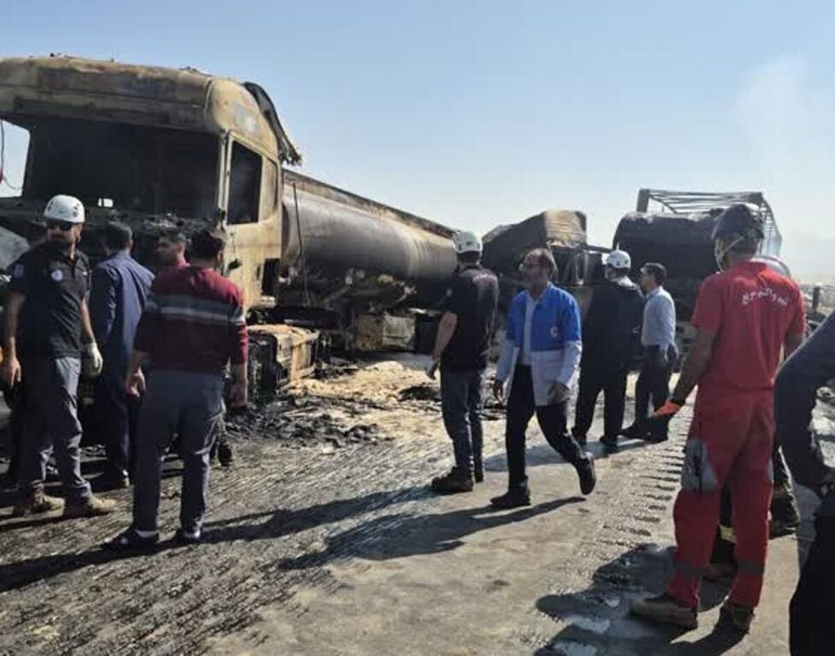 شمار مصدومان تصادف زنجیره‌ای در یزد ۱۰ نفر اعلام شد