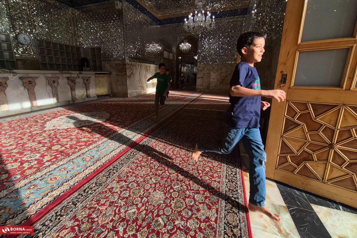 شور و حال رسیدن به معشوق در هوای پاییزی حرم + عکس