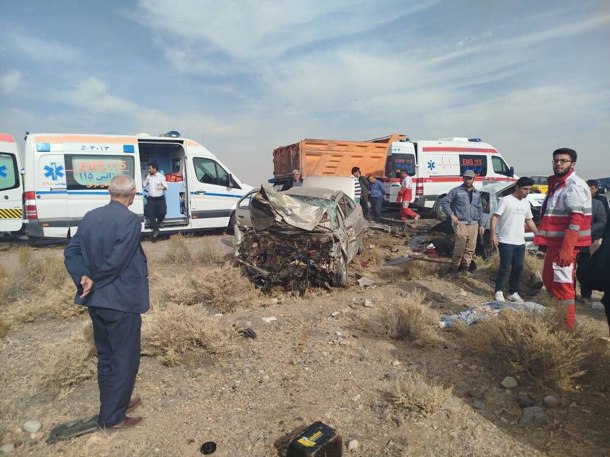 تصادف زنجیره‌ای در جاده تبریز–اهر/ ۳ نفر مصدوم و ۳ نفر جانباختند