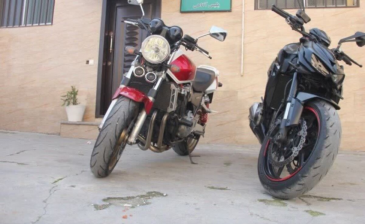 توقيف دو دستگاه موتور سيکلت 16 ميلياردي قاچاق در ساوه